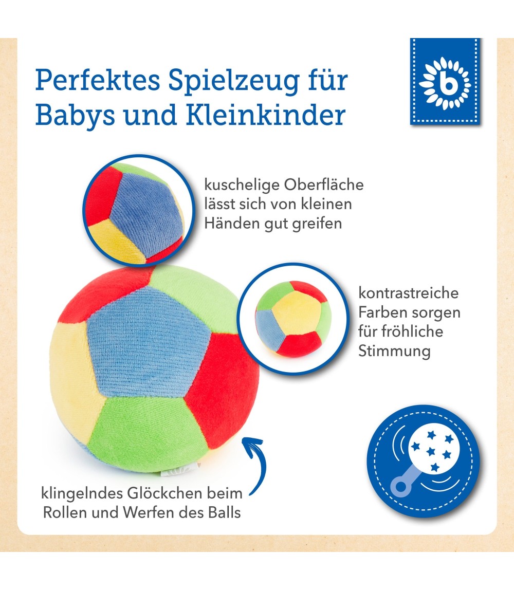Ball Kleinkinder mit Rassel - ab 6 Monate