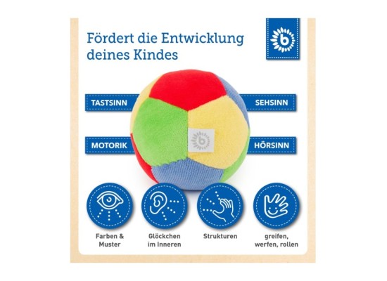 Ball Kleinkinder mit Rassel - ab 6 Monate