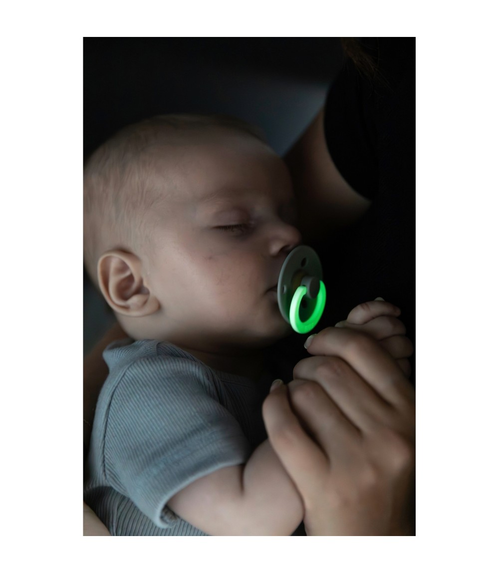 2er-Pack Colour GLOW Schnuller Latex, 6-18M