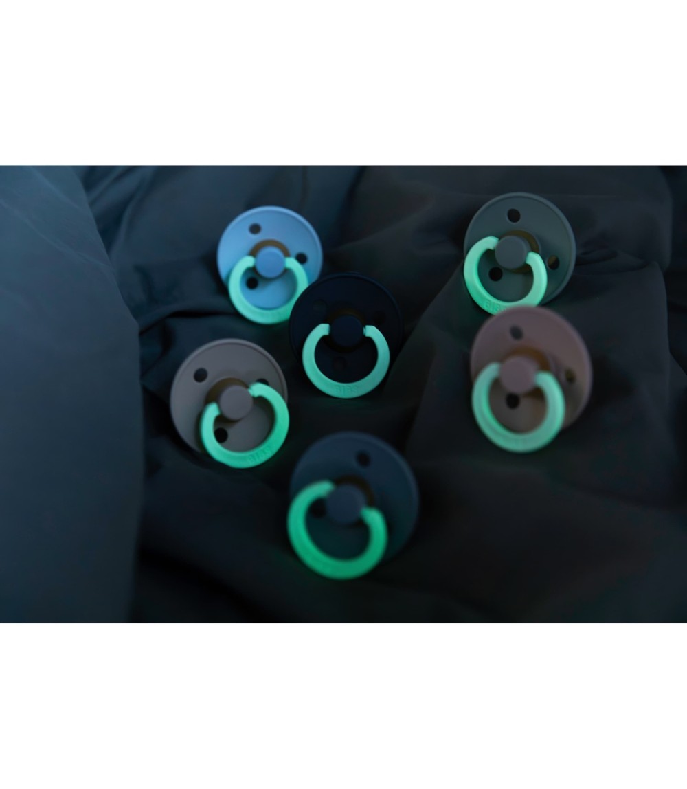 2er-Pack Colour GLOW Schnuller Latex, 6-18M