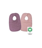 2er-Pack Lätzchen mit Druckknopf 26x40 cm