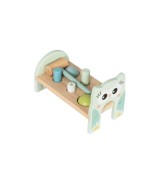 Klopfbank Eule aus Holz