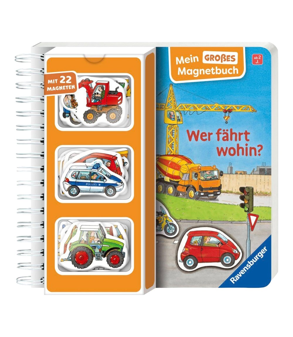 Mein großes Magnetbuch - Wer fährt wohin?