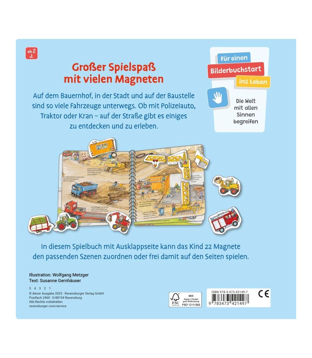 Mein großes Magnetbuch - Wer fährt wohin?