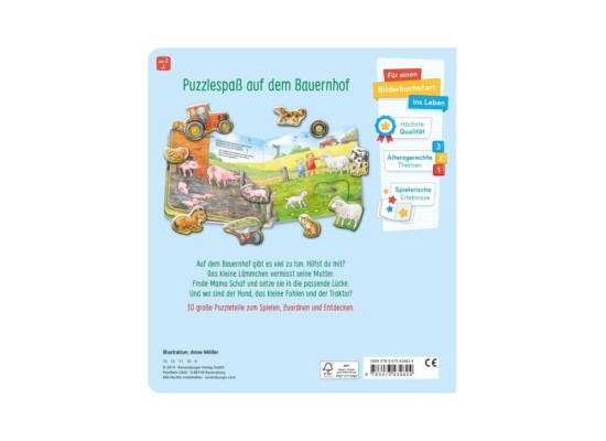 Mein großes Puzzle-Spielbuch Bauernhof