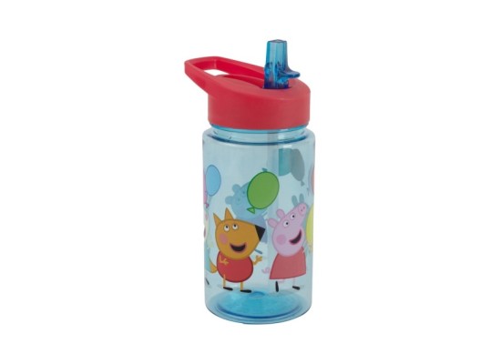 Trinkflasche mit integriertem Strohhalm Peppa Pig