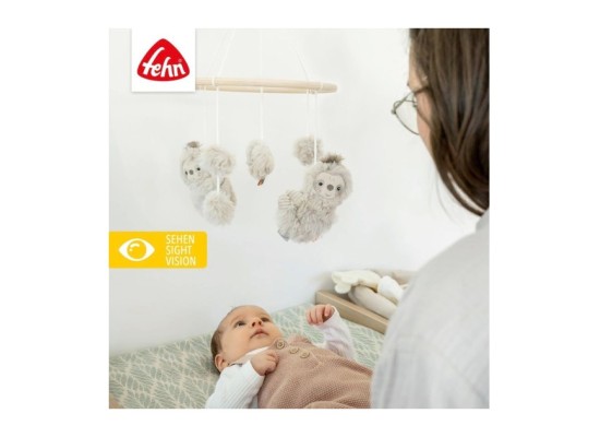 Holz-Mobile Faultier 22cm