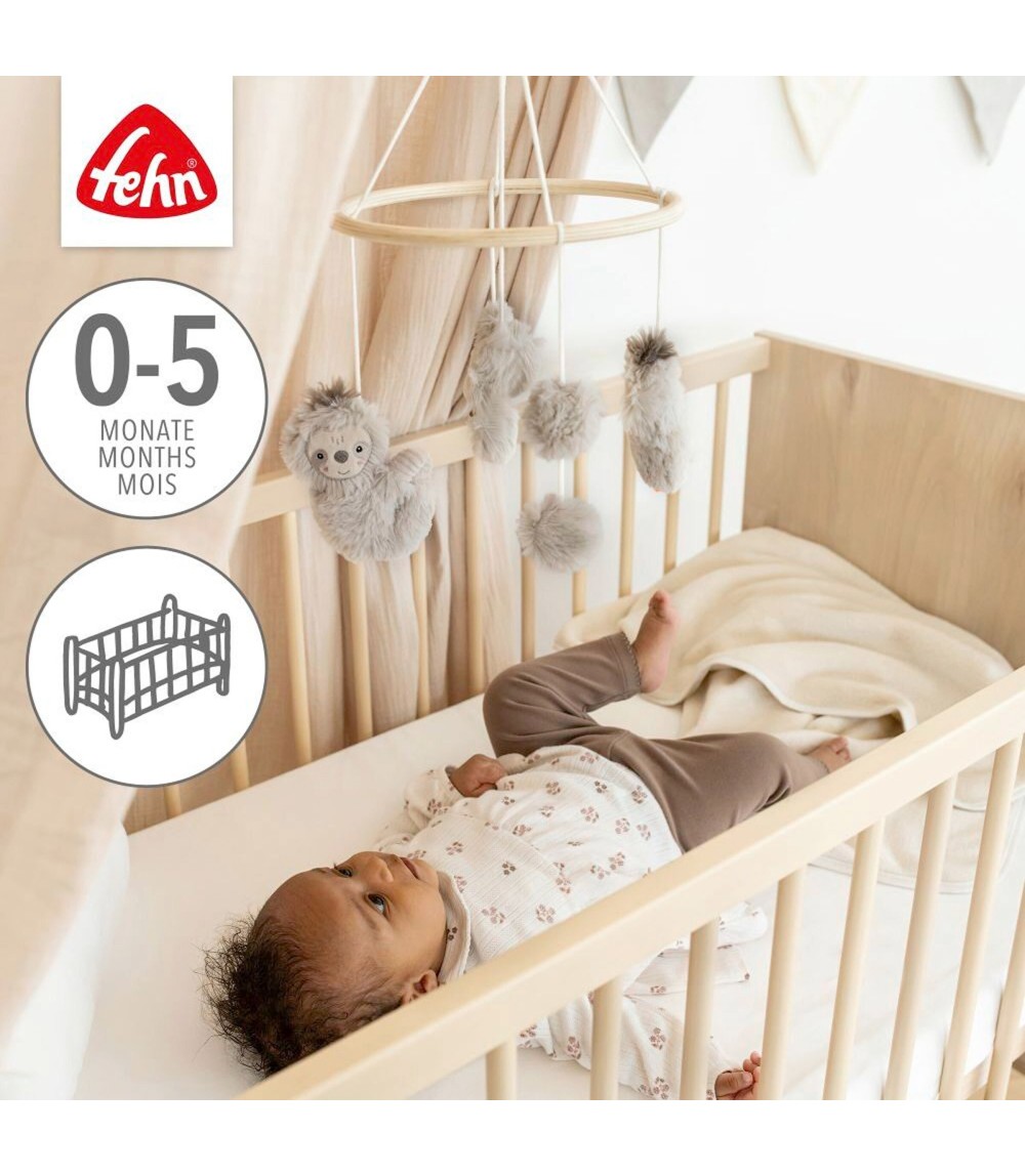 Holz-Mobile Faultier 22cm