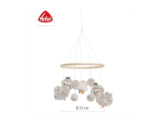 Holz-Mobile Faultier 22cm