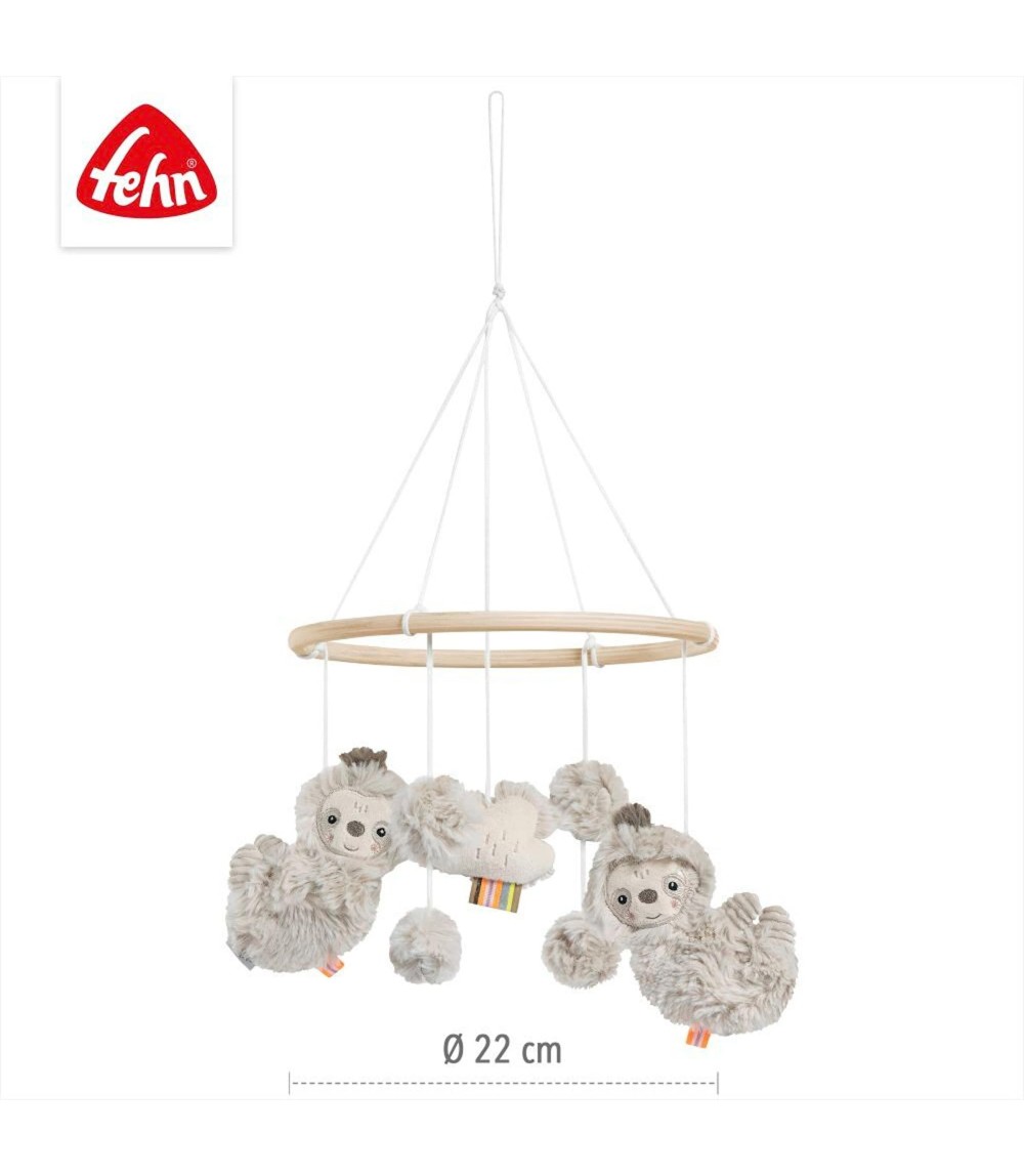 Holz-Mobile Faultier 22cm