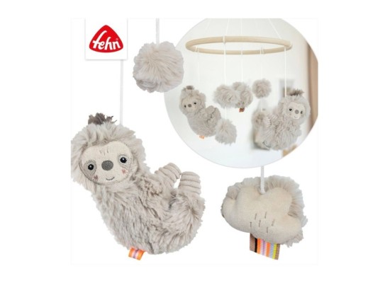 Holz-Mobile Faultier 22cm