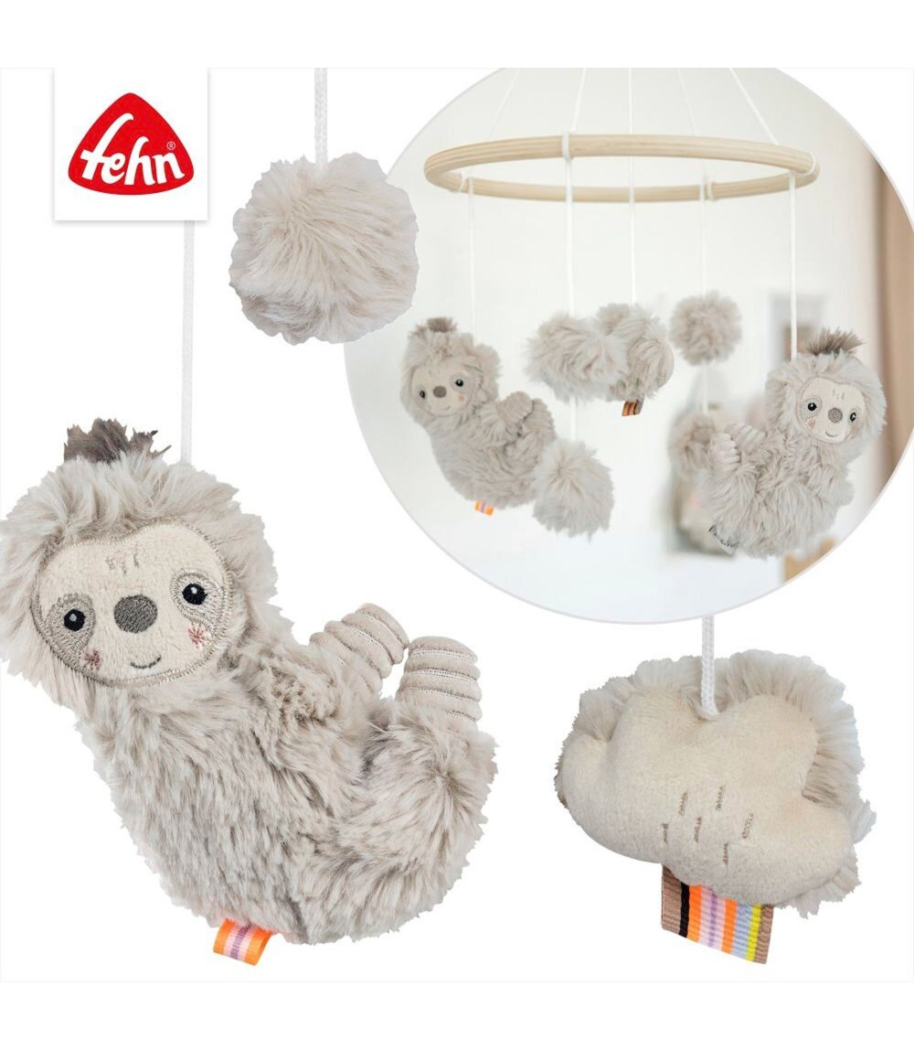 Holz-Mobile Faultier 22cm