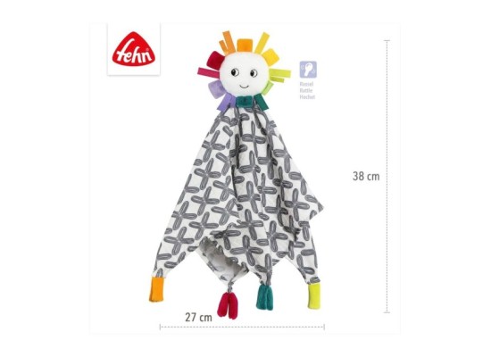 Musselin Schmusetuch Sonne 38cm