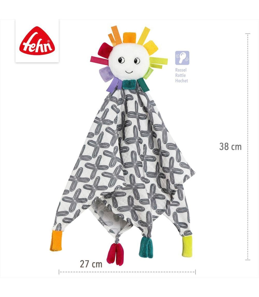 Musselin Schmusetuch Sonne 38cm