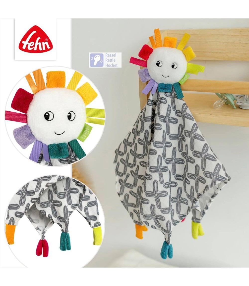 Musselin Schmusetuch Sonne 38cm