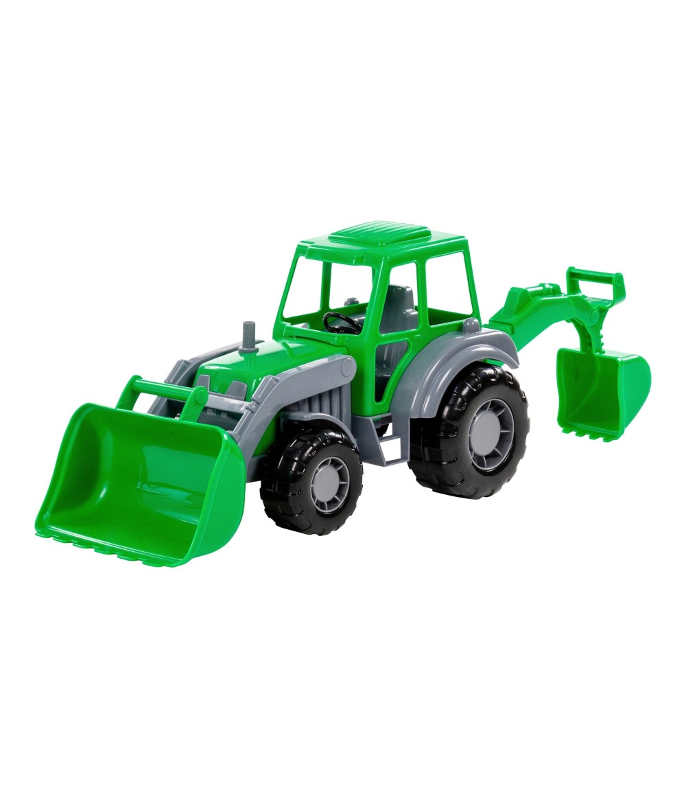 Traktor mit Heckbagger