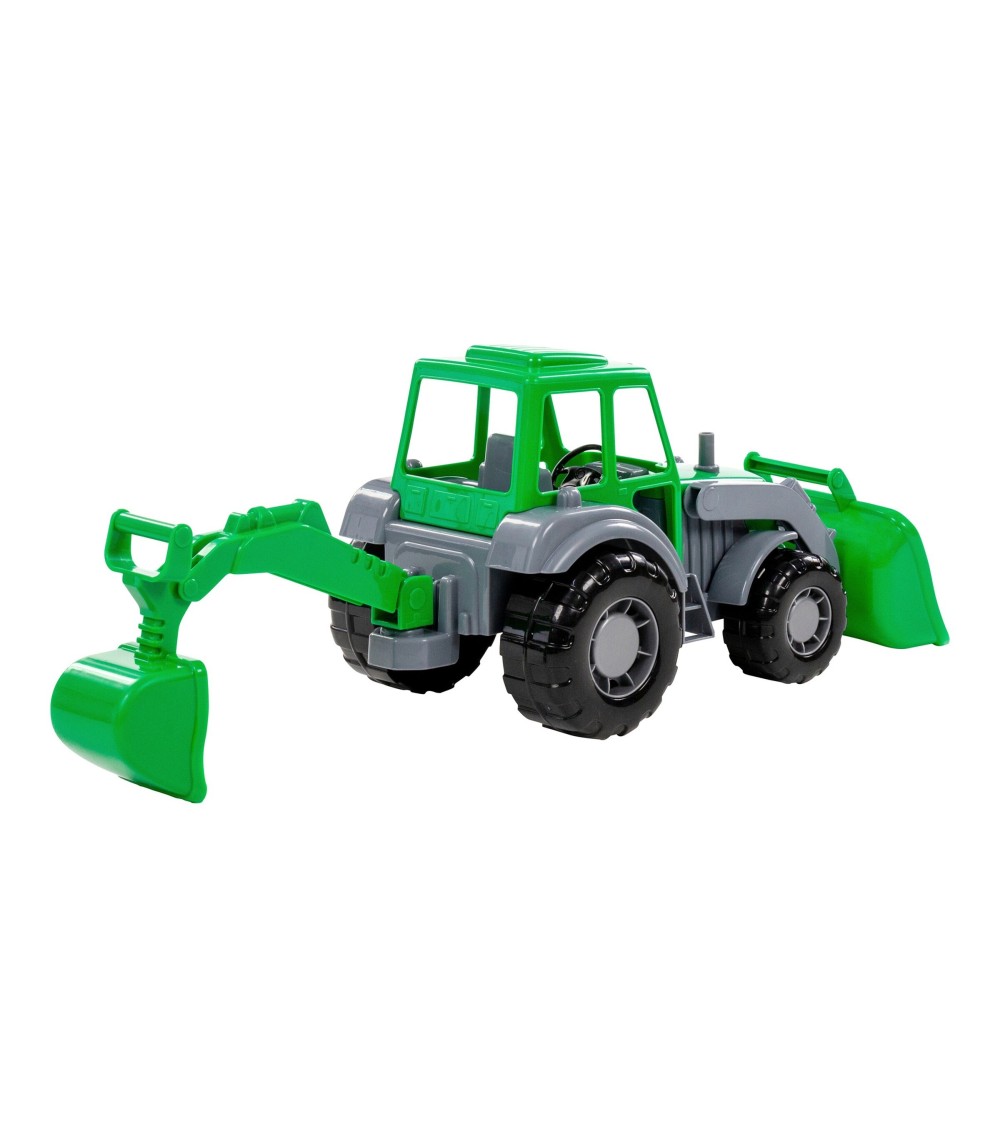 Traktor mit Heckbagger