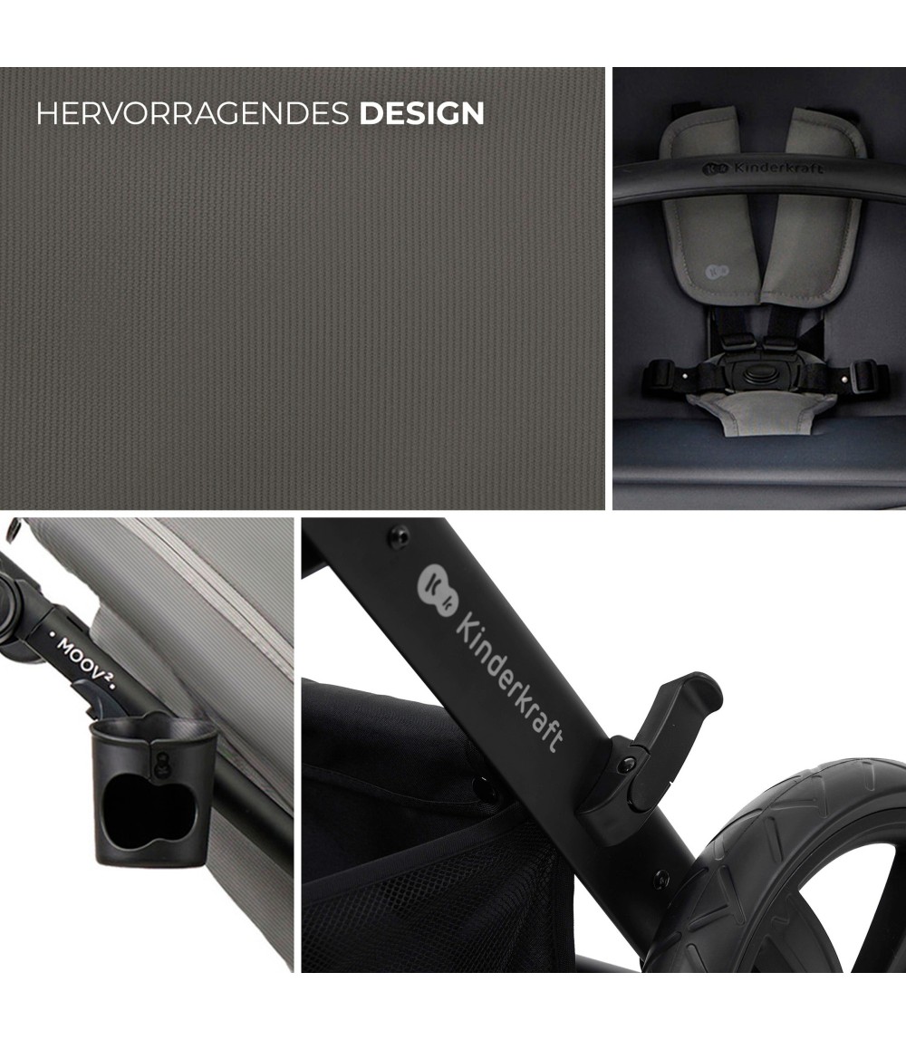 Kombikinderwagen MOOV 2 Air Trio-Set inkl. Babyschale MINK PRO