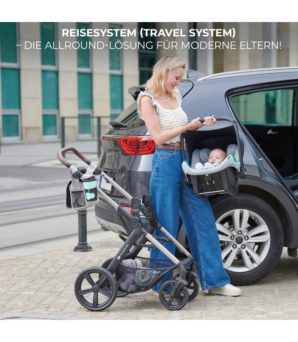 Kombikinderwagen MOOV 2 Air Trio-Set inkl. Babyschale MINK PRO