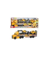 Schwertransporter Mack Heavy Loader Truck mit 2 Volvo Baustellenfahrze