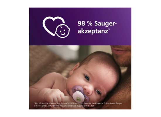 2er-Pack Schnuller ultra start, 0-2M