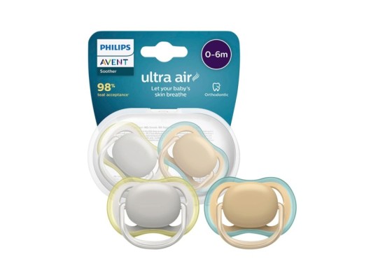 2er-Pack Schnuller Ultra Air 0-6 Monate SCF085/15