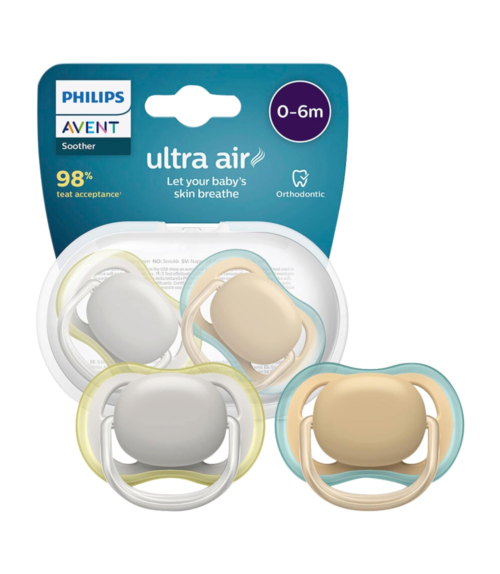 2er-Pack Schnuller Ultra Air 0-6 Monate SCF085/15