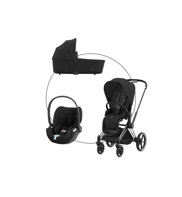 Kombikinderwagen PRIAM Trio-Set inkl. Babyschale Cloud T i-Size