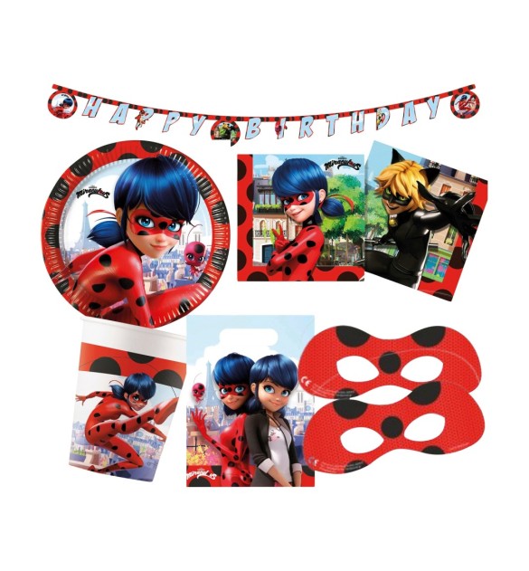 Partyset Miraculous Ladybug 49 tlg.