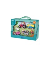 Magnetisches Holz-Zähl-Puzzle: Bauernhof