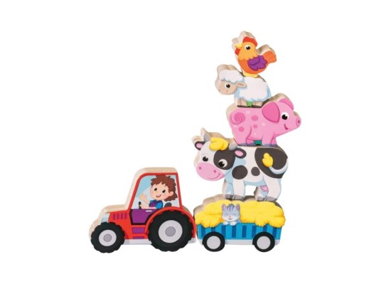 Magnetisches Holz-Zähl-Puzzle: Bauernhof