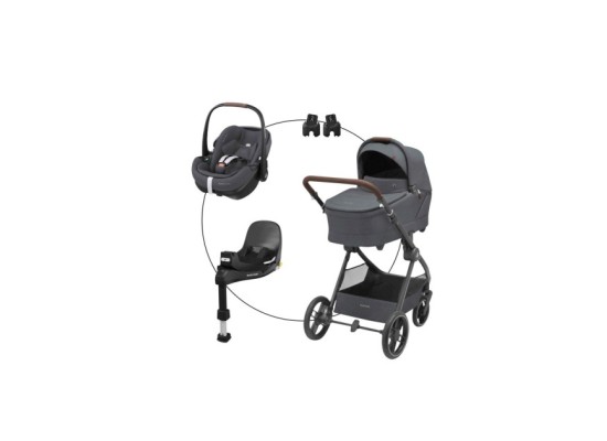 Kombikinderwagen Oxford+ inkl. Babyschale Pebble 360 Pro 2 und Isofix-Basis FamilyFix 360