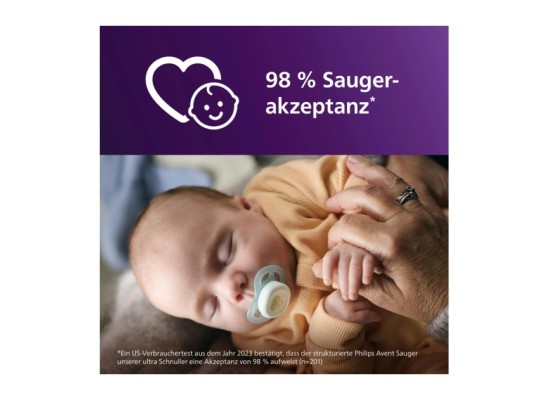 2er-Pack Schnuller ultra start, 0-2M