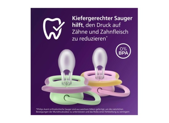 2er-Pack Schnuller ultra air, 6-18M