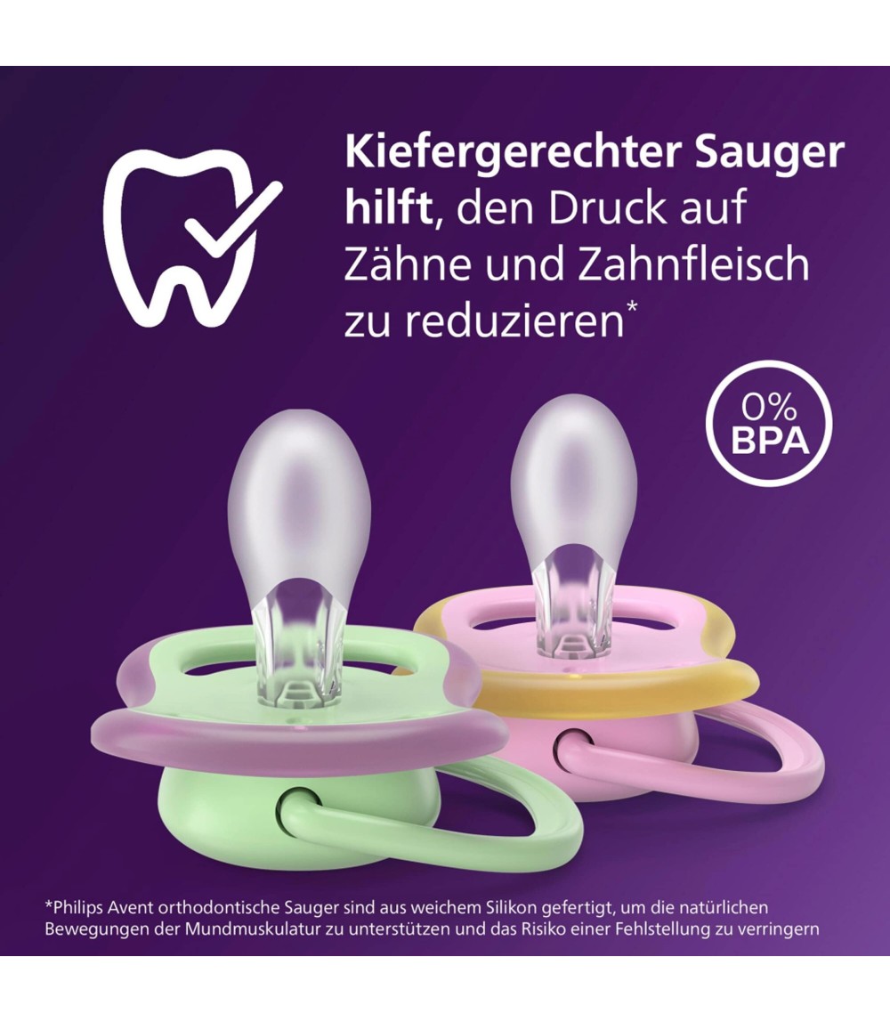 2er-Pack Schnuller ultra air, 6-18M