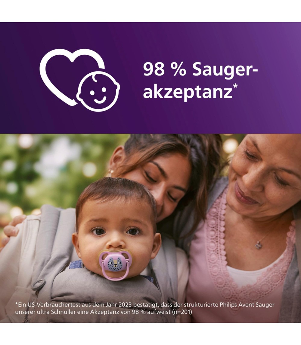 2er-Pack Schnuller ultra air, 6-18M