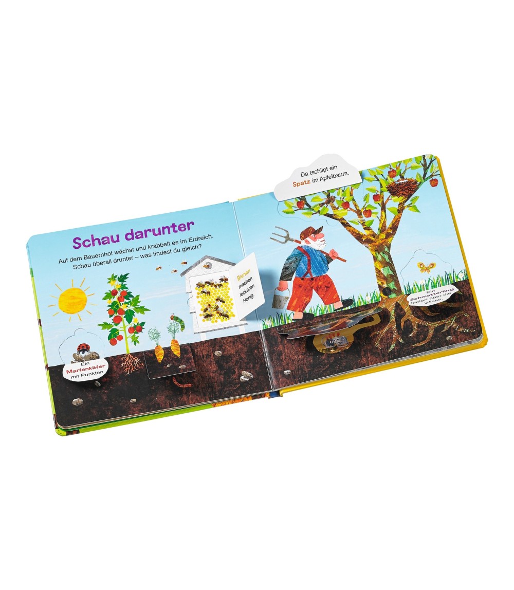 Pappbilderbuch Auf dem Bauernhof Die kleine Raupe Nimmersatt