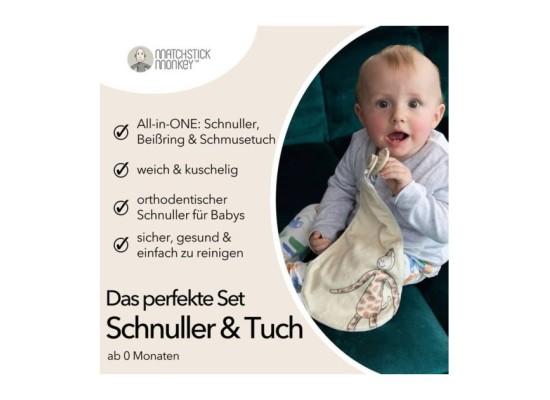 Set Schnuller und Schmusetuch