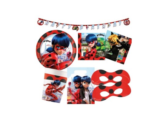 Partyset Miraculous Ladybug 49 tlg.