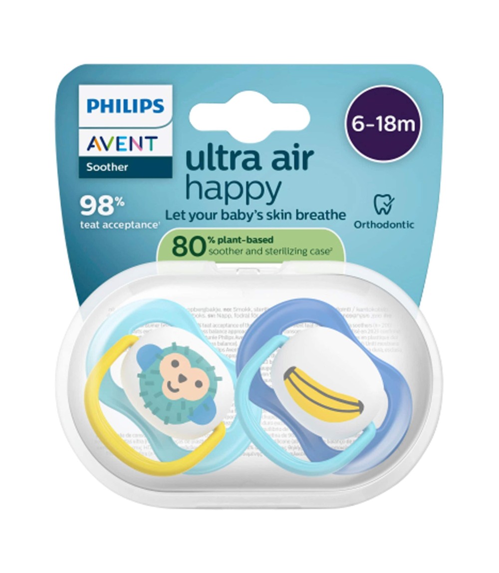 2er-Pack Schnuller ultra air happy