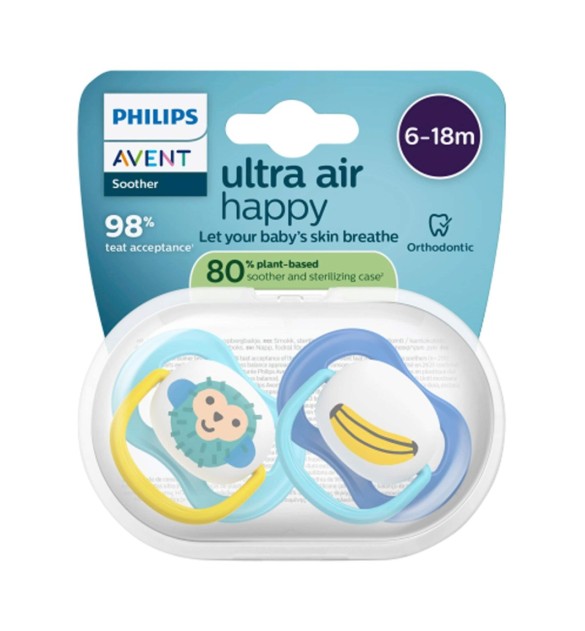 2er-Pack Schnuller ultra air happy