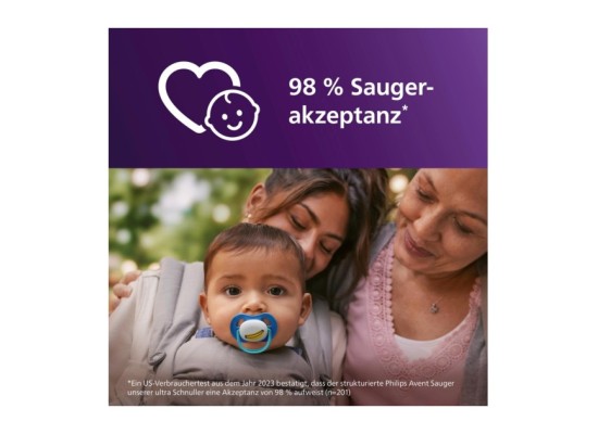 2er-Pack Schnuller ultra air happy, 6-18M