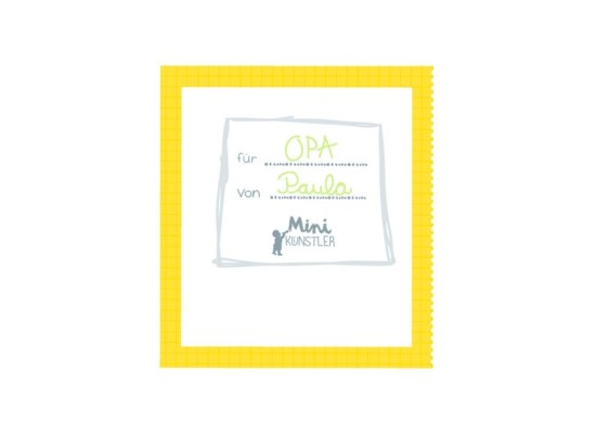  kleben malen Mini Künstler