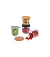 4er-Pack Portionsbehälter aus Glas