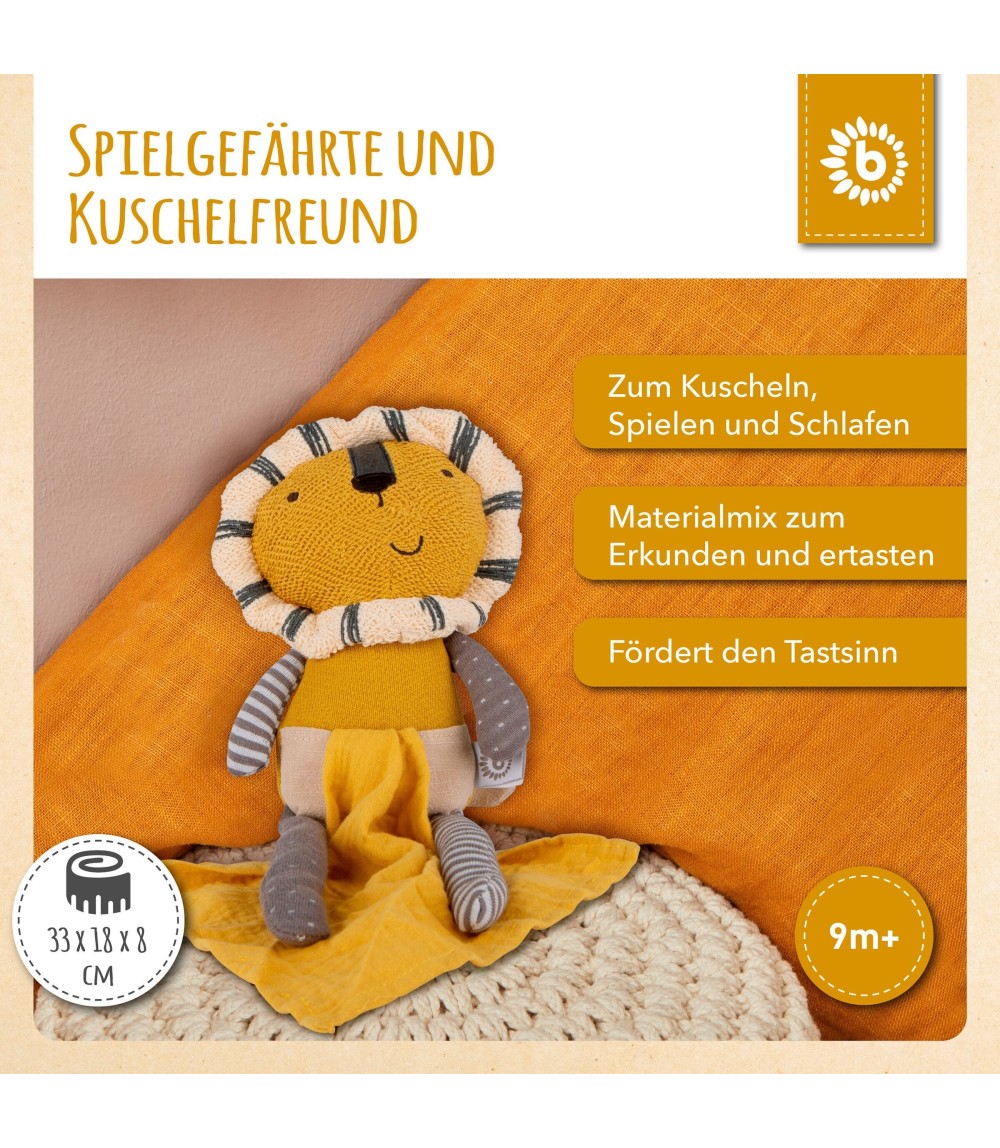 Kuscheltier Löwe mit Schmusetuch - ab Geburt