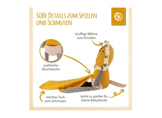 Kuscheltier Löwe mit Schmusetuch - ab Geburt