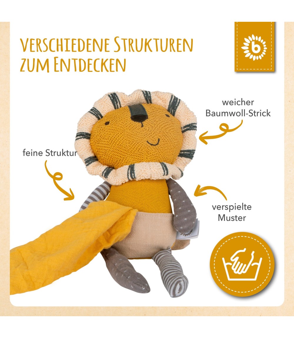 Kuscheltier Löwe mit Schmusetuch - ab Geburt