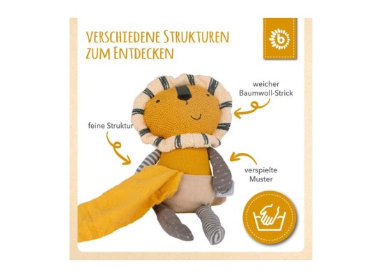 Kuscheltier Löwe mit Schmusetuch - ab Geburt