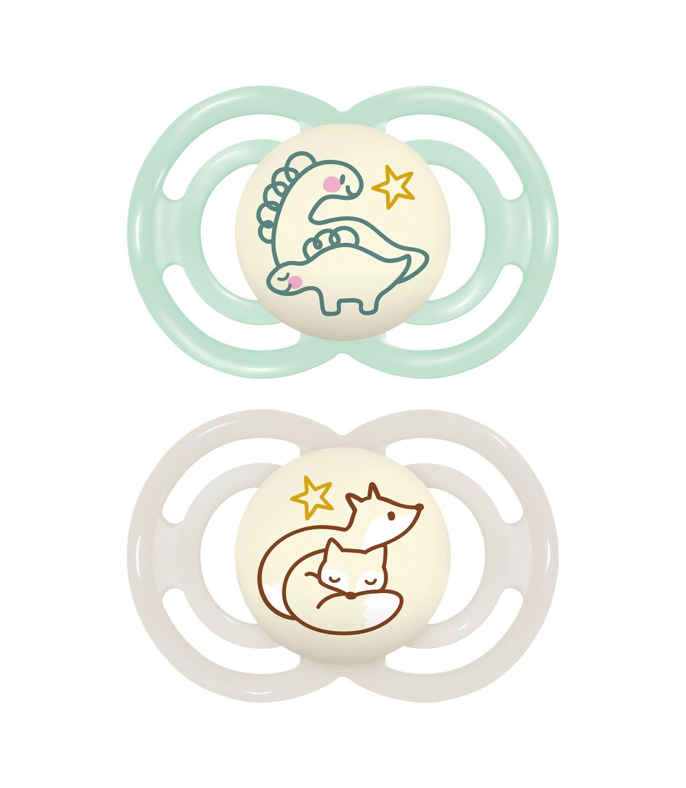 2er-Pack Schnuller Perfect Night Silikon
