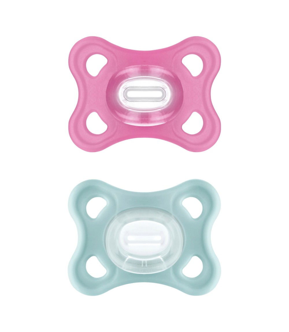 2er-Pack Schnuller Comfort Silikon 3-12M